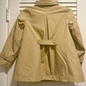 Lands End khaki trench coat girls 6x